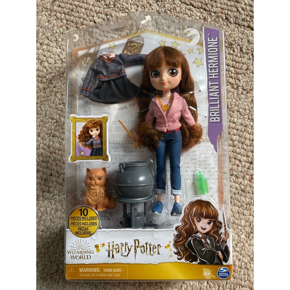Wizarding World of Harry Potter 8" Brilliant Hermione Granger Doll Set New Seal